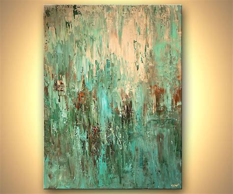 Abstract Paintings By Osnat Fine Art Turquoise Abstract Painting