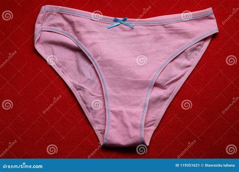 pink cotton panties for women stock image image of thongs pair 119351621