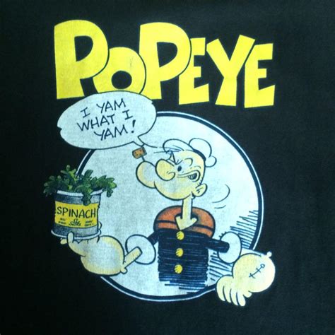Vintage Popeye The Sailorman Mens Fashion Tops And Sets Tshirts