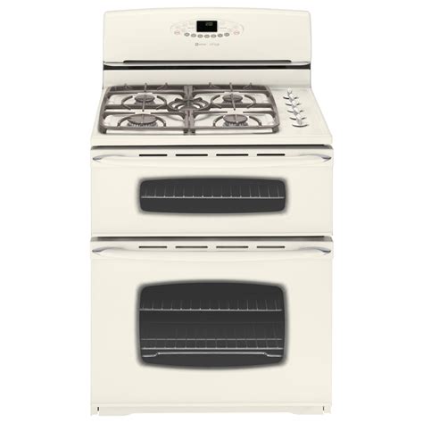 Shop Maytag® 30 Inch Double Oven Free Standing Gas Range Color Bisque