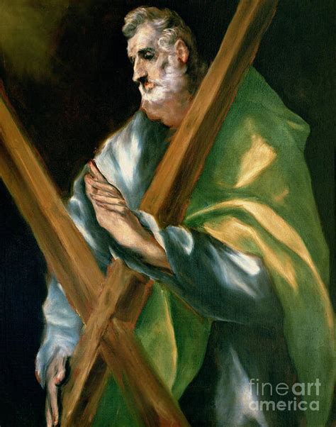 St Andrew Art Print By El Greco Domenico Theotocopuli