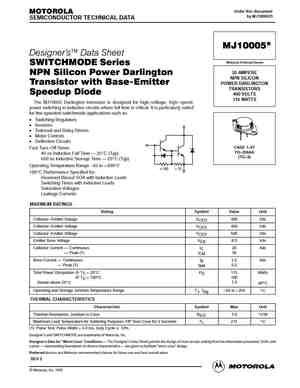 Mj Datasheet Equivalent Cross Reference Search Transistor Catalog