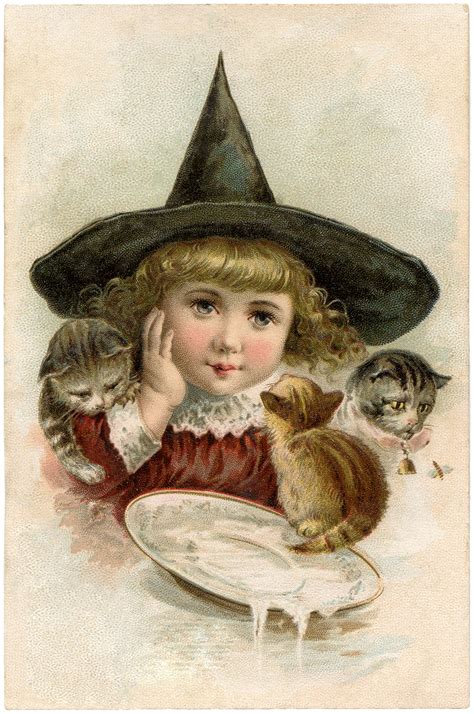 17 Cute Witch Halloween Pictures The Graphics Fairy