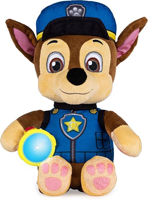 Paw Patrol Snuggle Up Chase Plush With Flashlight And