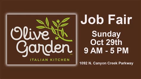 Olive Garden Job Fair 102817 Youtube
