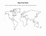 World+Map+Outline+Worksheet | World map printable, World map outline ...