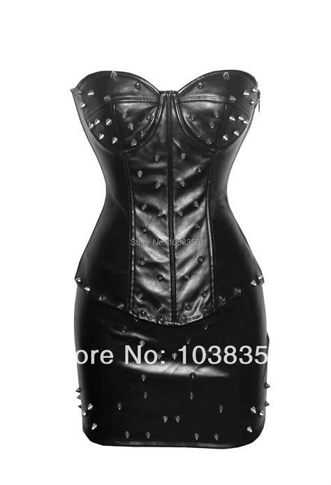 Leather Jumpsuit Exotic Pvc Catsuit Sexy Clothes For Women Lingerie Top And Skirt Open Bra