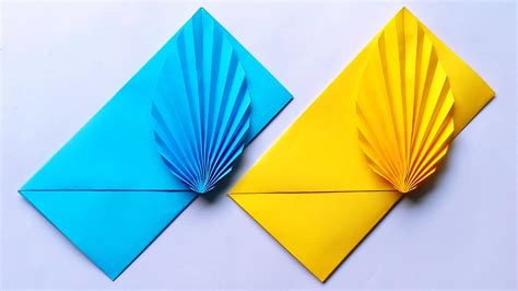 How To Make Paper Leaf Envelope Valentine Day T Envelope Making