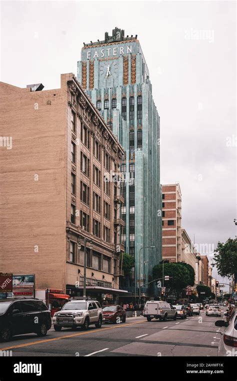 Broadway And The Eastern Columbia Building In Downtown Los Angeles