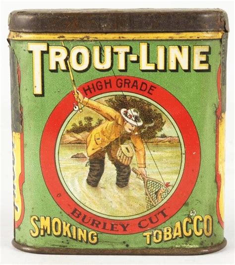 Trout Line Tobacco Tin Antique Tobacco Tins And Collectibles
