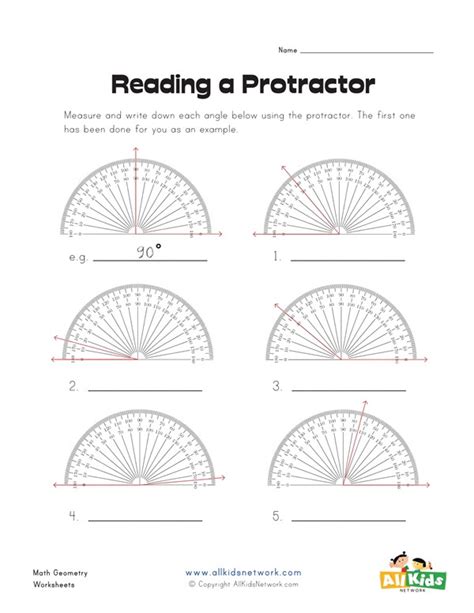 Measuring Angles With A Protractor Worksheet Lordhistory