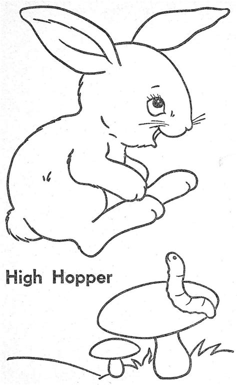 Vintage Printable Coloring Book Forest Animal Babies To Color Etsy