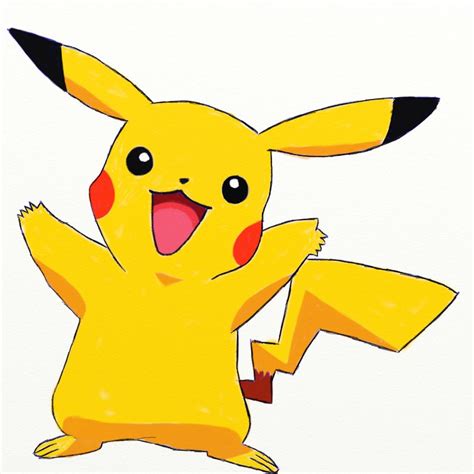 How To Draw Pikachu From Pokemon Draw Step By Step