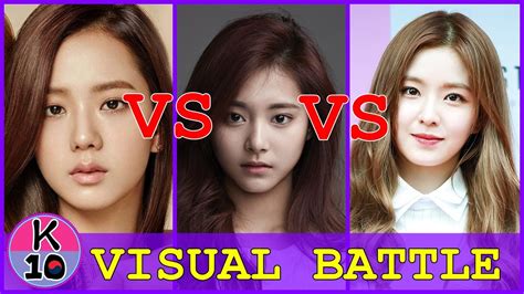 RED VELVET IRENE VS TWICE TZUYU VS BLACK PINK JISOO Visual Battle