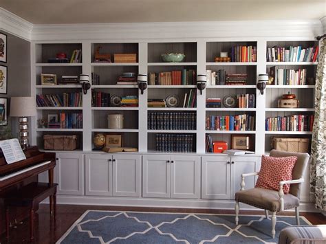 Built In Recessed Bookcases • Deck Storage Box Ideas