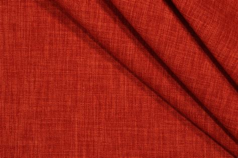 Solid Woven Upholstery Fabric In Scarlet