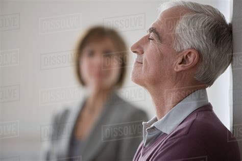 Man Looking Relieved Stock Photo Dissolve