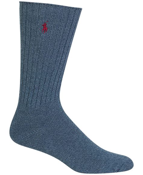 Lyst Polo Ralph Lauren Mens Crew Socks In Blue For Men