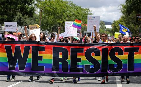 Lgbt Activists Launch Resist March In California To Protest Donald