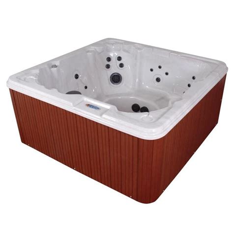 qca spas 8 person 80 jet square hot tub in the hot tubs and spas department at