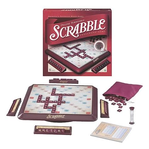 Scrabble Deluxe Turntable Edition Hasbro Scrabble Games At