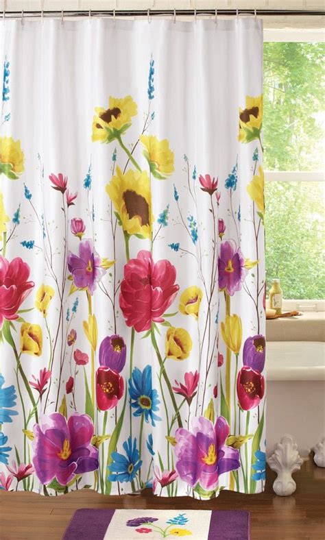 Home In 2020 Pretty Shower Curtains Bathroom Shower Curtains Flower
