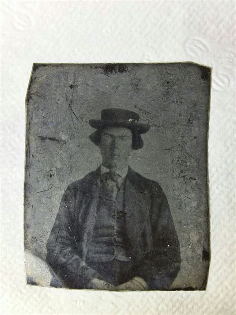 Jesse James 16 Plate Tintype Trimmed Original Image From The