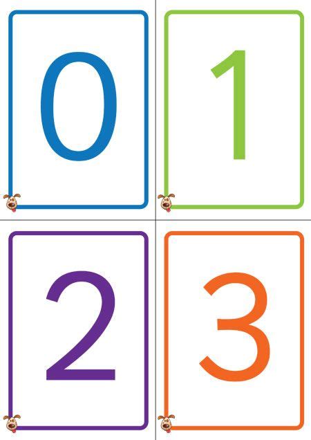 Count the animals and circle the correct number: Free Printable Number Flashcards 1 50 - Think Big, Act Bigger