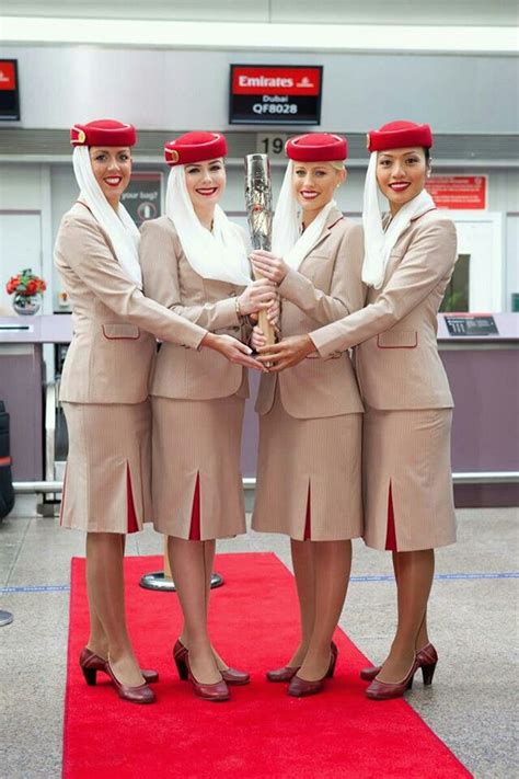 Emirates Version Of Women In Headscarf Dream Flight Attendant Fashion Air Hostess