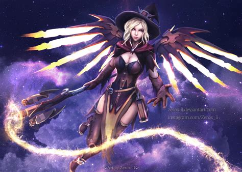 Witch Mercy Fan Art V2 By Zerox Ii On Deviantart