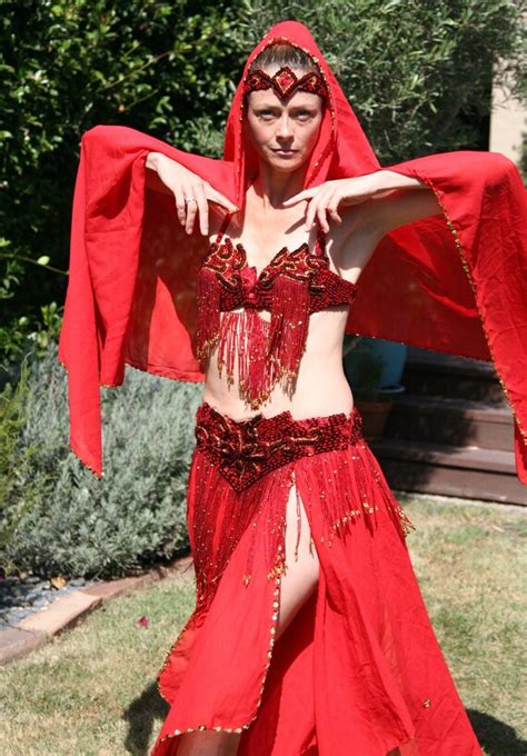 Ruby Red Professional Bellydancer Costume Gem