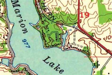 1957 Map Of Marion Lake Minnesota Etsy