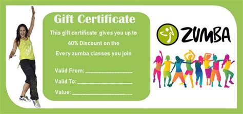 8 Zumba T Certificate Templates Free Samples And Examples In Word