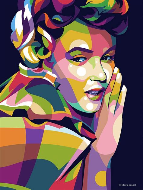 Marilyn Monroe Pop Art Digital Art By Stars On Art Canvas Artwork