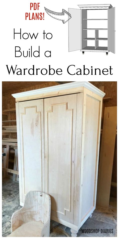 Diy Wardrobe Armoire Storage Cabinet With Shelves Artofit