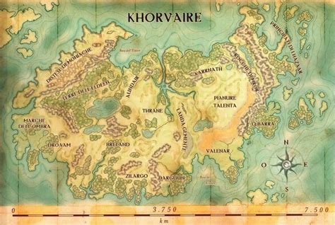 Eberron World Of Warcraft Game Rpg World Character Map Fantasy Map