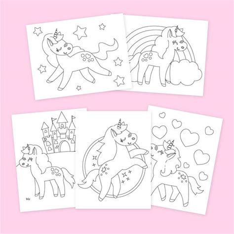 unicorn coloring pages simple everyday mom