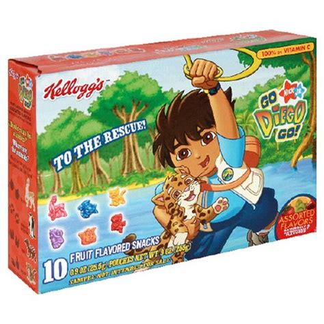 Kelloggs Fruit Snacks Nickelodeon Go Diego Go 9 Ounce Packages