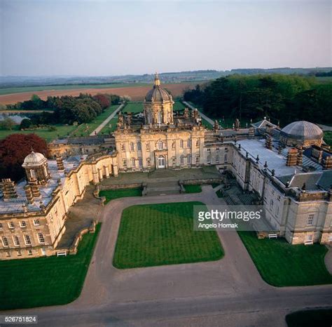 An Aerial View Of Castle Howard Designed By Sir John Vanbrugh And