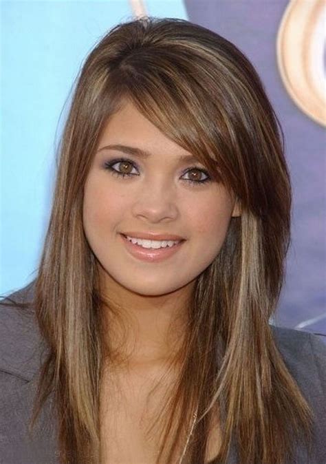 Long Haircuts With Side Swept Bangs For Straight Hair