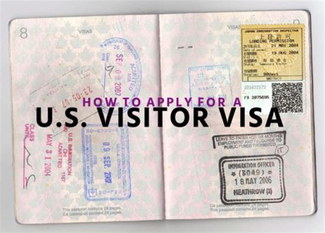 How To Apply For Us Visitor Visa B2 Visa Canada Us Australia Uk