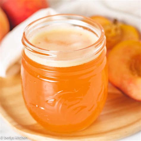 Easy Peach Syrup Berlys Kitchen