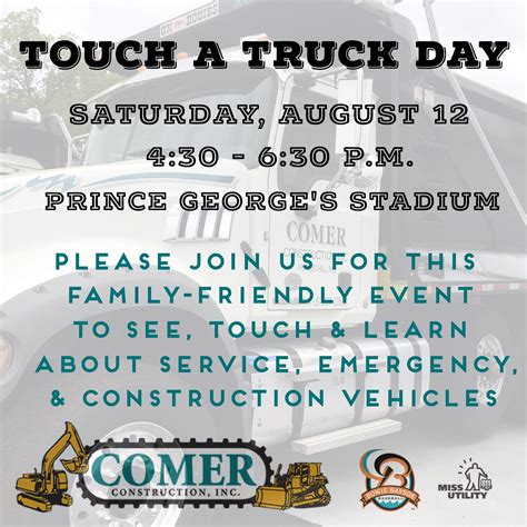 Touch A Truck Day 1 Comer Construction