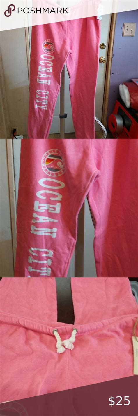 Ocean City Pink Sweatpants New With Tags Pink Sweatpants Ocean