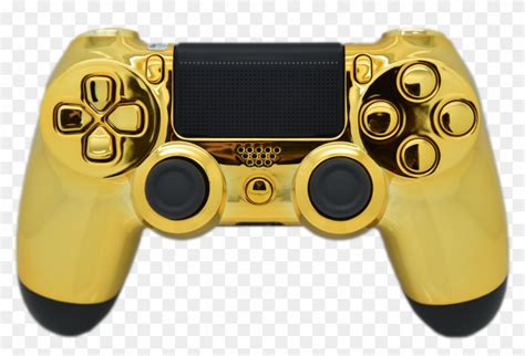 Gold Chrome Ps4 Controller Game Controller Hd Png Download