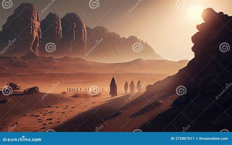 Exodus Moses Crossing The Desert With The Israelites Escape From The