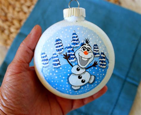 Olaf Hand Painted Ornament Via Ornaments