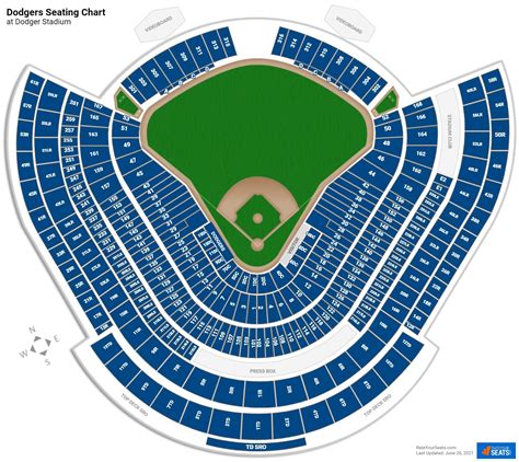 Dodger Stadium Detailed Seating Chart With Seat Numbers Bruin Blog