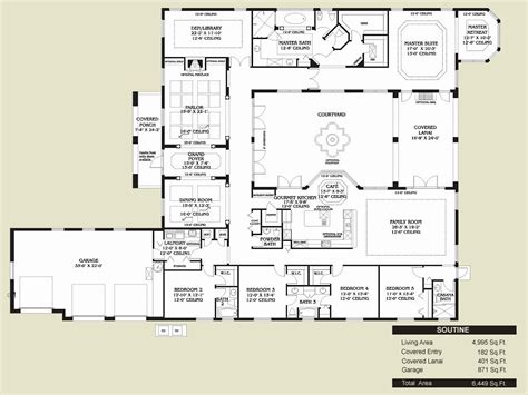 We offer one story southern style home plans with porch, traditional southern designs with architectural details run the gamut from the narrow dimensions and layered porches of charleston row homes to neoclassical influenced designs with stately columns. Fresh Hacienda Room Mediterranean House Plans Spanish ...