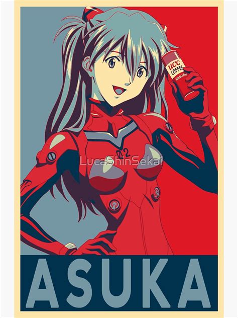 Asuka Soryu Langley Evangelion Hope Poster Magnet By Lucashinsekai